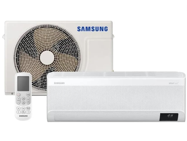 Split samsung de 12000 btus com condensador e controle remoto