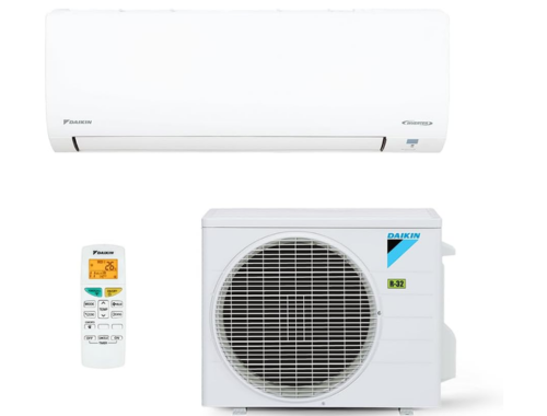 Split branca da marca daikin com capacidade 18 mil btus e cor branca