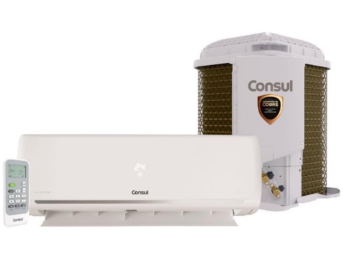 Ar-condicionado consul de 12000 btus com condensador e controle remoto