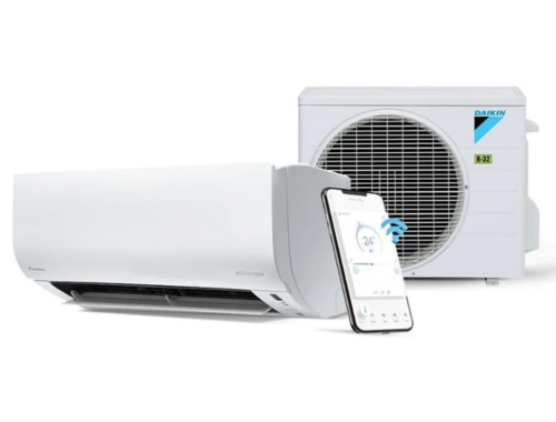 Foto de um ar-condicionado da daikin com 18000 btus