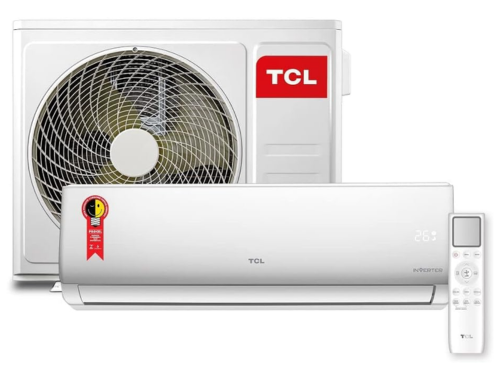 Split da marca TCL branca com capacidade de 18000 btus