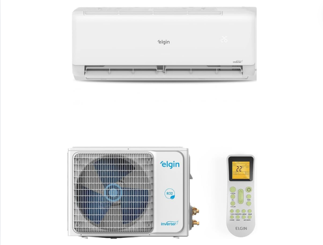 Ar Condicionado Split Hi Wall Eco II Inverter Connect Elgin 18.000 Btus Frio 220v R-32