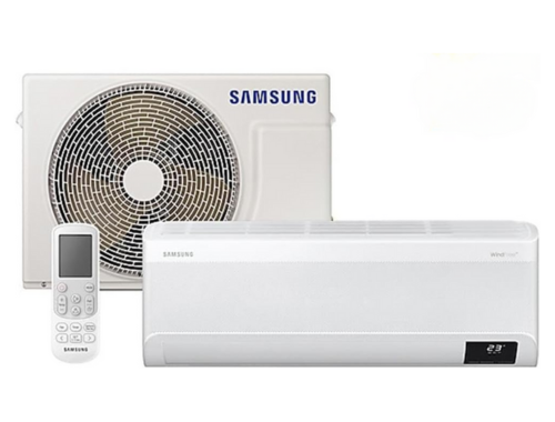 Ar-condicionado Split Inverter Samsung WindFree Connect Sem Vento 9.000 BTUs Quente e Frio AR09BSEAAWKNAZ 220V 9.000 BTU/h