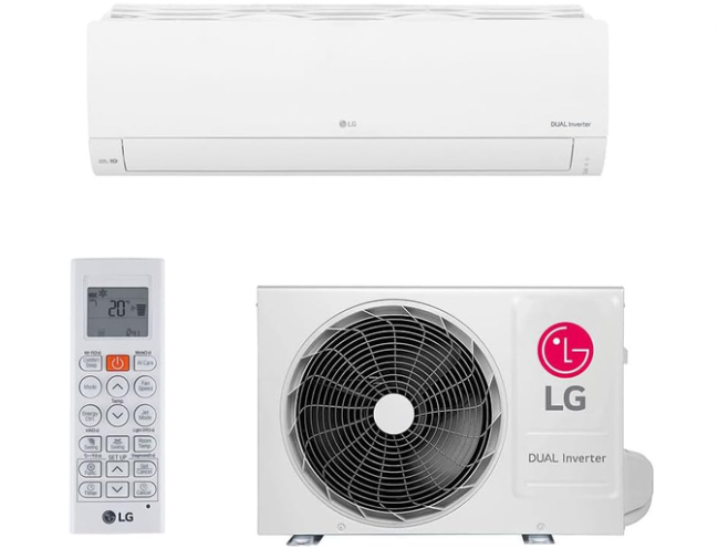 Ar Condicionado Split Hi Wall Inverter LG Dual Compact R-32 12000 BTUs